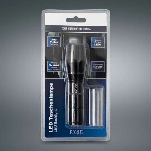 Eaxus LED Taschenlampe aus Aluminium