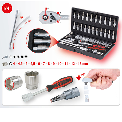ESW-310_1 KS Tools 1/4" Steckschlüssel-Satz