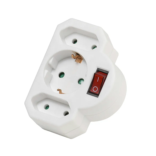 Hama 3fach Steckdosenadapter mit Schalter
