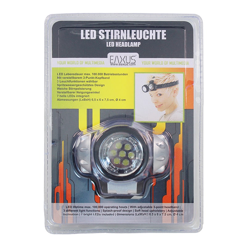 Eaxus Stirnleuchte 7 LED – Perfekte Beleuchtung für jede Situation
