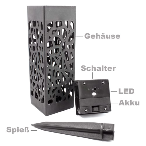 ESW-329_02 EAXUS Solar Gartenleuchte Hollow