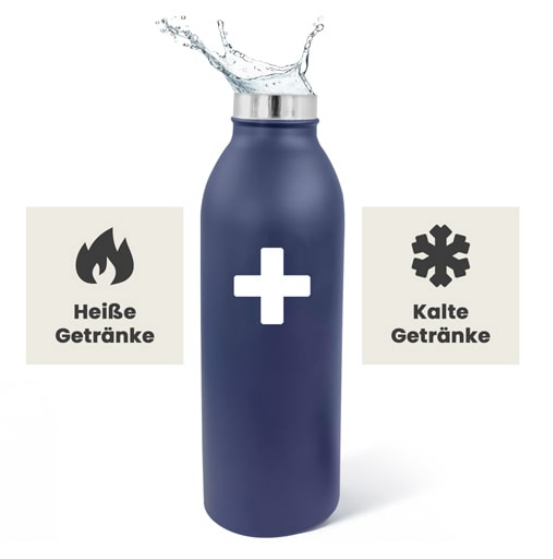 Isolierflasche aus kupfervakuumisoliertem, doppelwandigem Edelstahl 500 ml Isolierflasche aus kupfervakuumisoliertem, doppelwandigem Edelstahl 500 ml