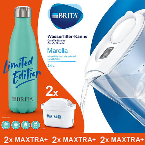 BRITA® Wasserfilter Kanne Marella weiß